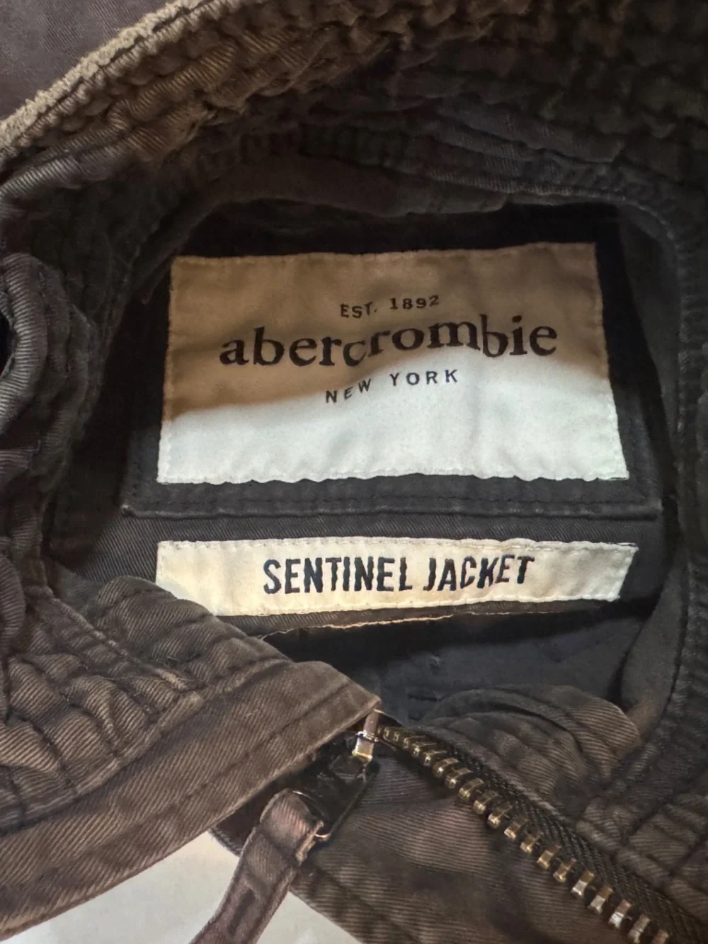 Abercrombie And Fitch Women's Medium Utility Military Jacket Brown Many Pockets - Picture 8 of 11
